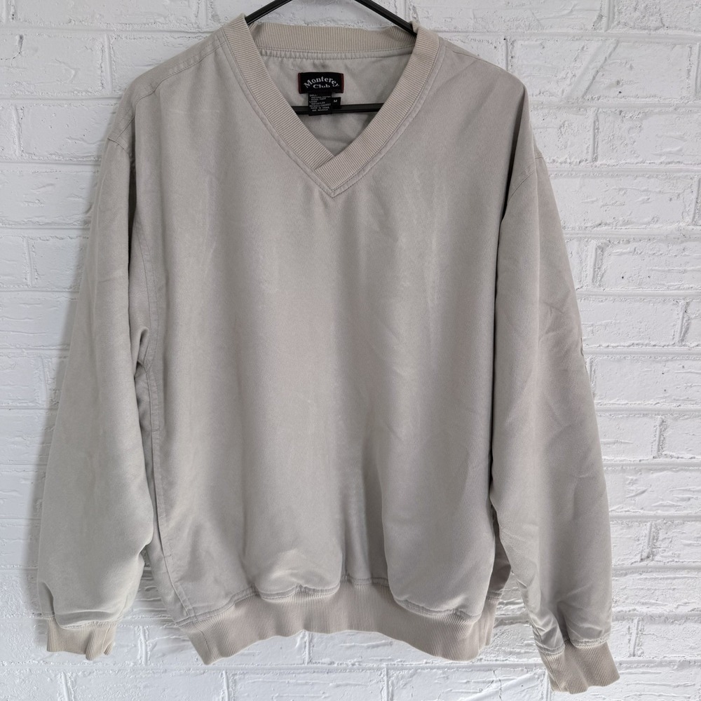 Green Golf Monterey Club Windbreaker Size Medium‎ Micro Fiber